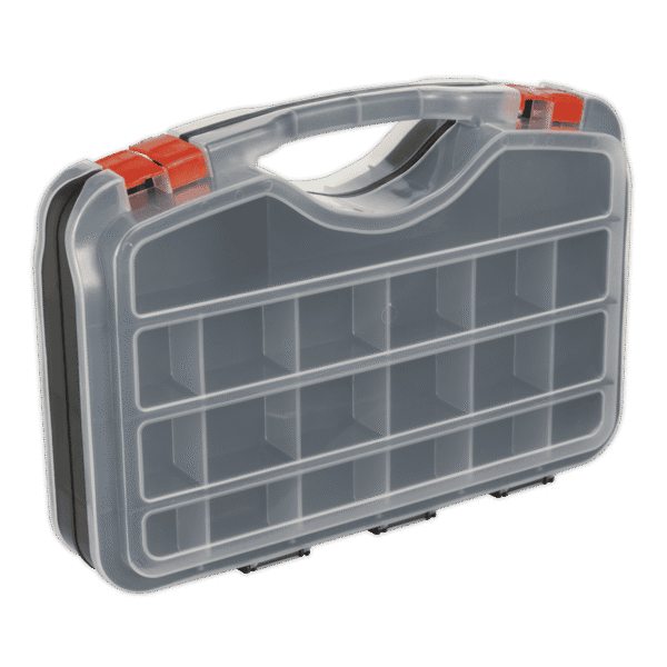 Double-Sided Parts Storage Case 42 Compartment