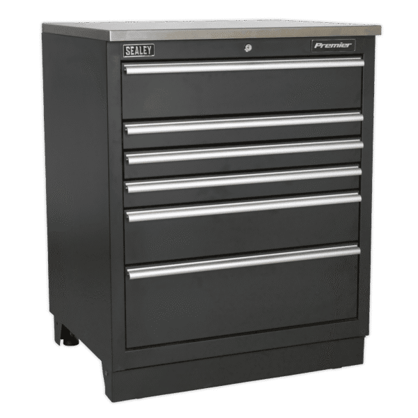 Premier™ Heavy-Duty Modular Floor Cabinet 6 Drawer 775mm
