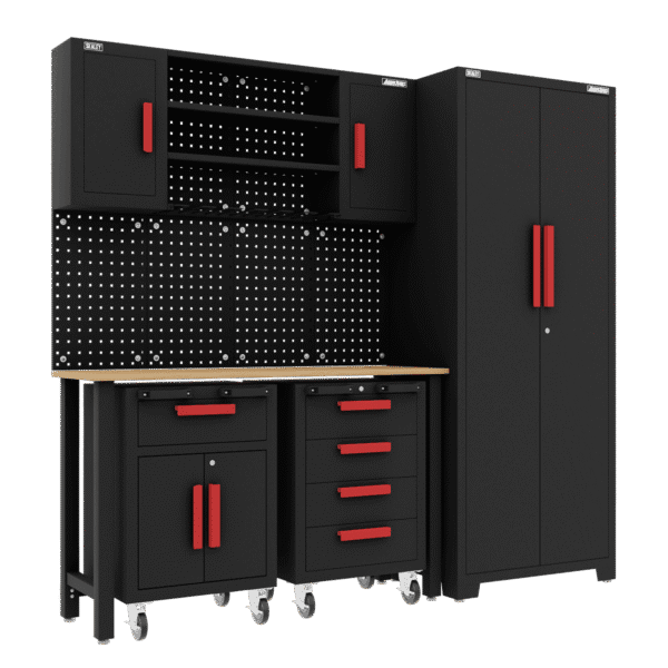 American PRO® Complete Garage Storage System with 2 Mobile Trolleys