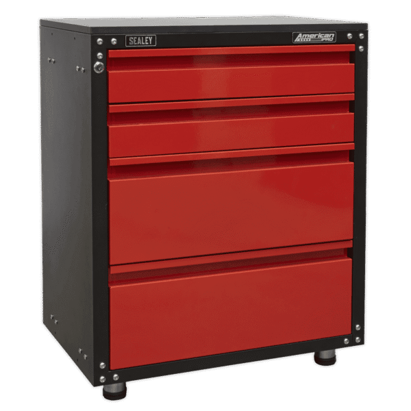 American PRO® Modular Cabinet with Worktop 4 Drawer 665mm