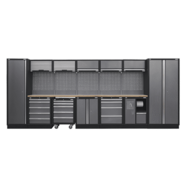 Superline PRO® Storage System with Wood Worktop 4.92m