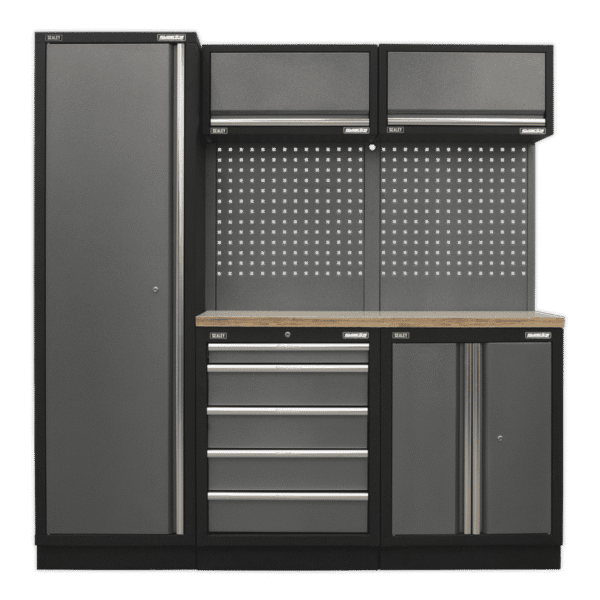 Superline PRO® Storage System with Wood Worktop 1.96m