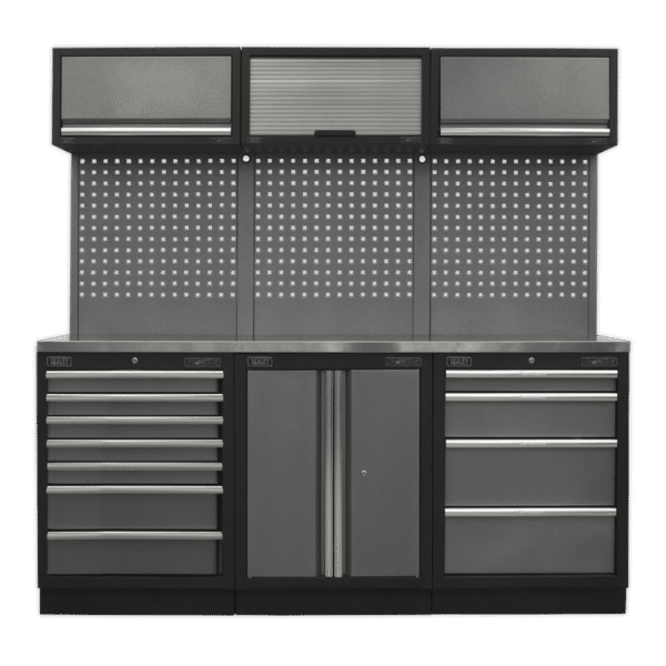 Superline PRO® Storage System with Stainless Worktop 2.04m