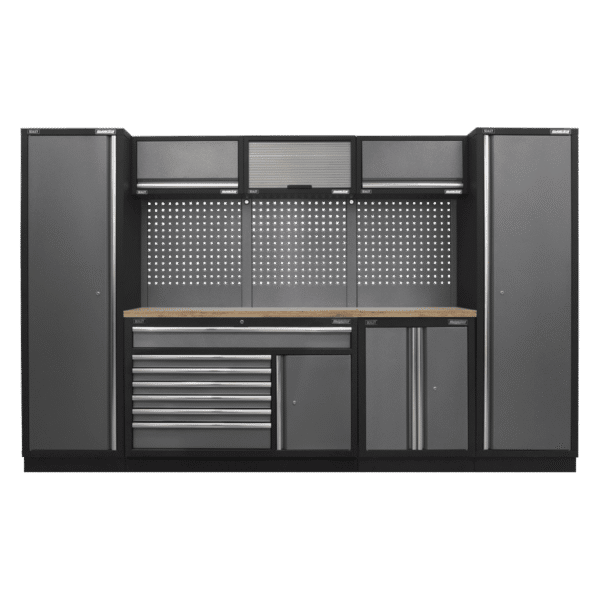Superline PRO® Storage System with Pressed Wood Worktop 3.24m