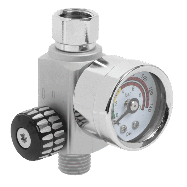 On-Gun Air Pressure Regulator/Gauge