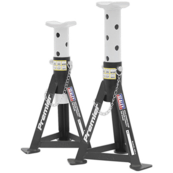 Premier Axle Stands (Pair) 3 Tonne Capacity per Stand - White