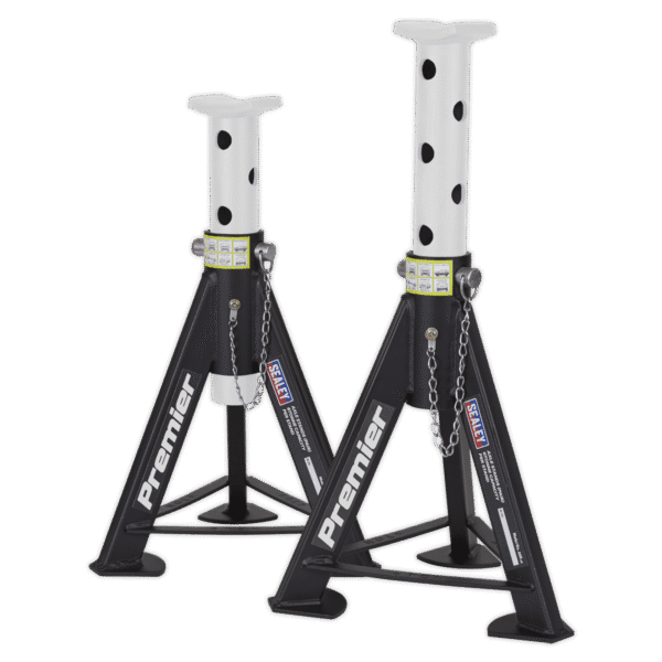 Premier Axle Stands (Pair) 6 Tonne Capacity per Stand - White