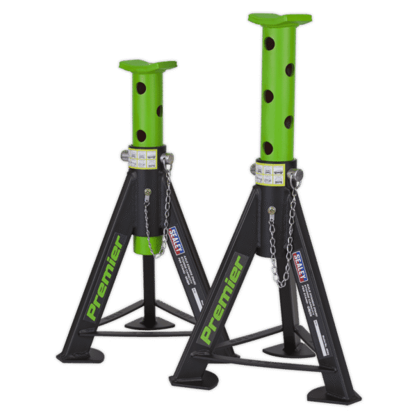 Premier Axle Stands (Pair) 6 Tonne Capacity per Stand - Green