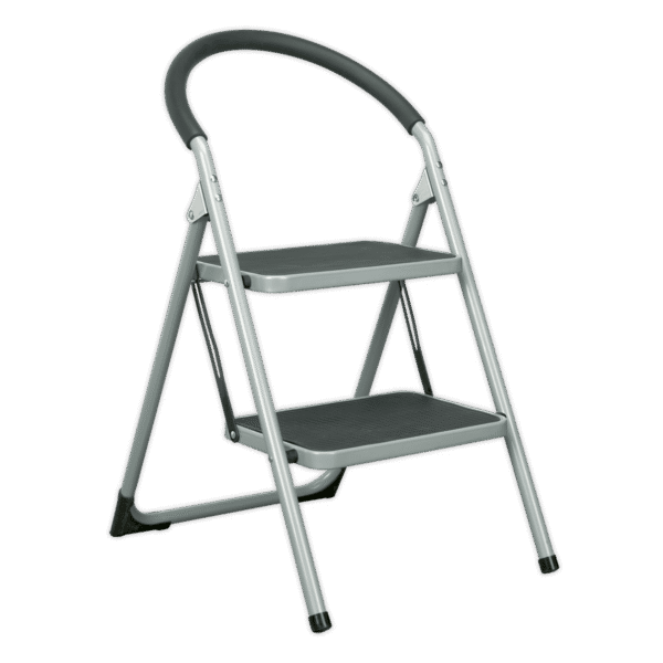 Step Stool 2-Tread 150kg Capacity - BS EN14183