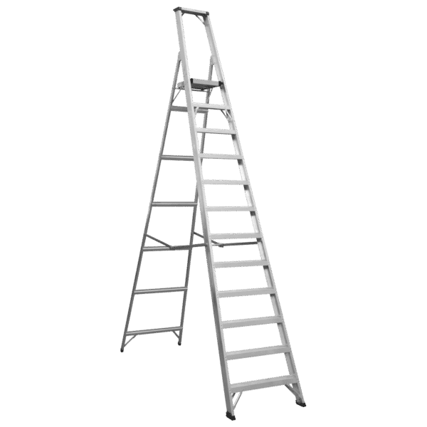Industrial Step Ladder 12-Tread Aluminium - BS EN 131