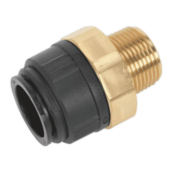 John Guest® Brass Straight Adaptor 28mm x 1"BSPT