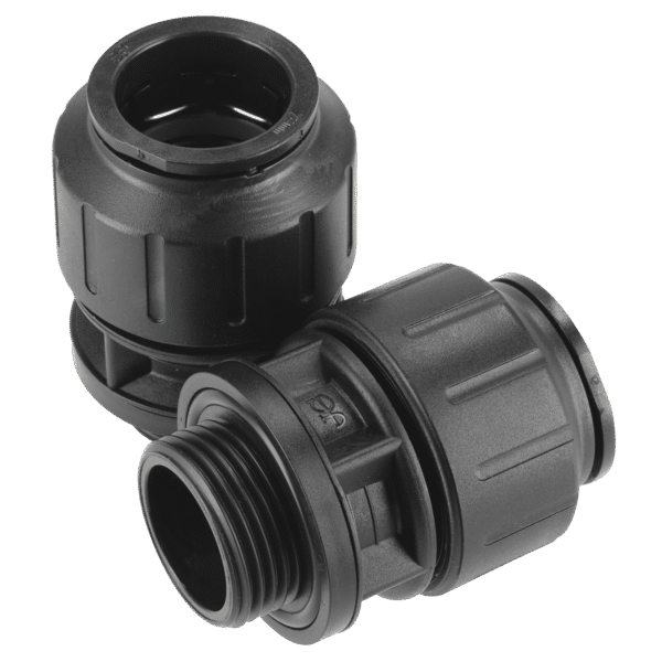 John Guest® Straight Adaptor 28mm x 1"BSP - Pack of 2