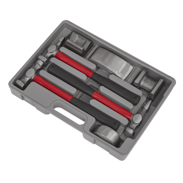 Drop-Forged Panel Beating Set with Fibreglass Shafts 7pc