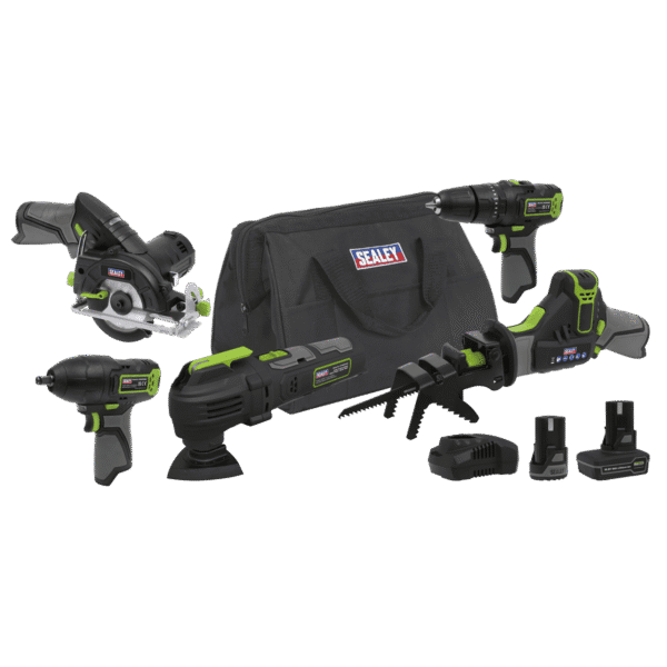 5 x SV10.8 Series Cordless Power Tool Kit 10.8V - 2 Batteries