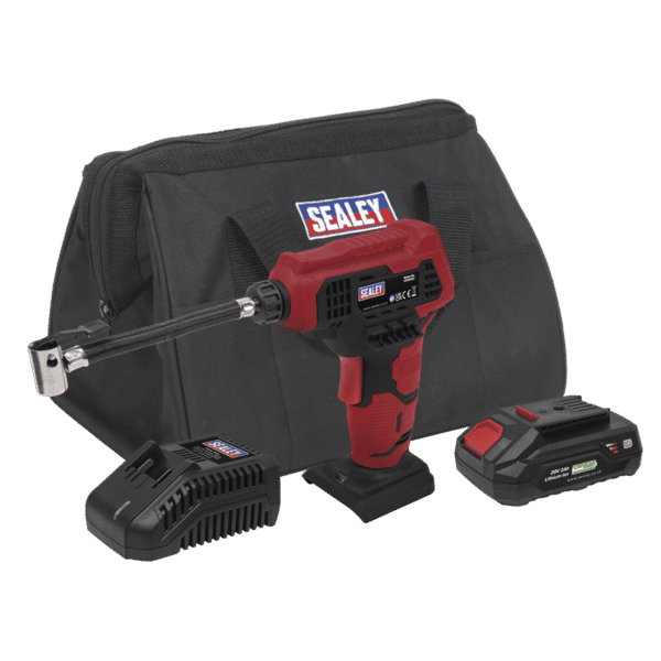 SV20 Series Cordless Tyre Inflator Kit 20V 2Ah
