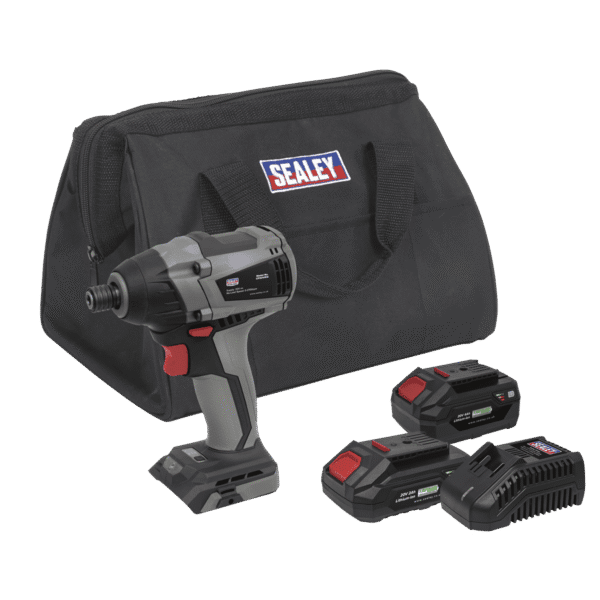Premier SV20 Series 1/4"Hex Brushless Cordless Impact Driver Kit 20V - 2 Batteries