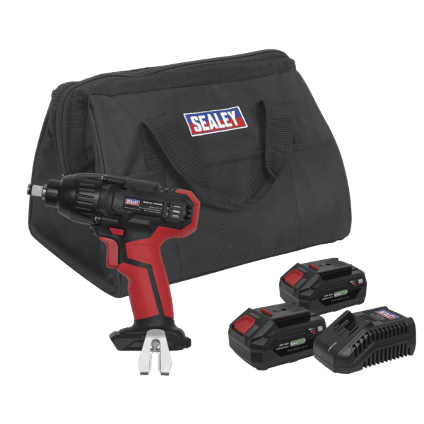 SV20 Series 1/2"Sq Drive Cordless Impact Wrench Kit 20V 4Ah - 2 Batteries