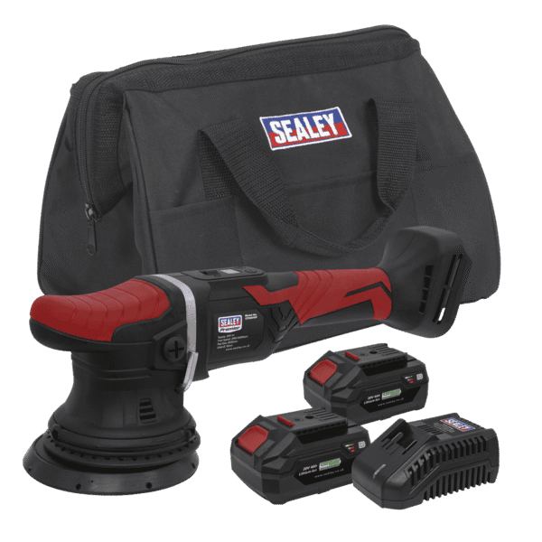 Premier SV20 Series 125mm Cordless Orbital Polisher Kit 20V 4Ah - 2 Batteries