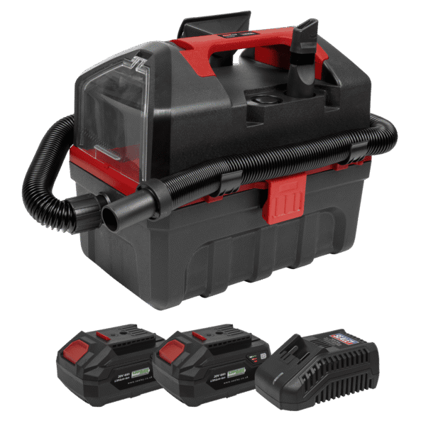 SV20 Series 10L Cordless Wet & Dry Vacuum Kit 20V 4Ah - 2 Batteries