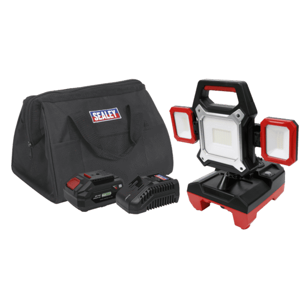 SV20 Series 2-in-1 Cordless/Corded 45W SMD LED Worklight Kit 20V 4Ah