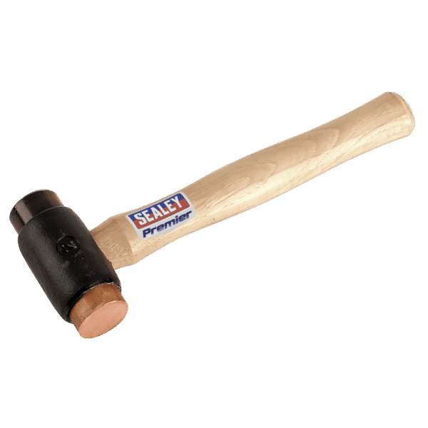 Premier Copper/Rawhide Faced Hammer with Hickory Shaft 2.25lb