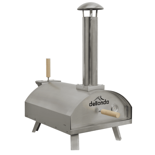 Dellonda Wood-Fired Pizza Oven 14" - Stainless Steel