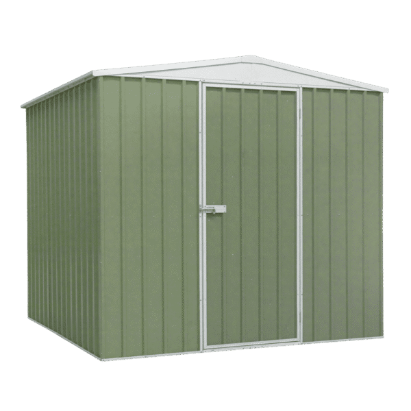 Dellonda Galvanized Steel Storage Shed with Apex Style Roof 230 x 230 x 220cm - Green
