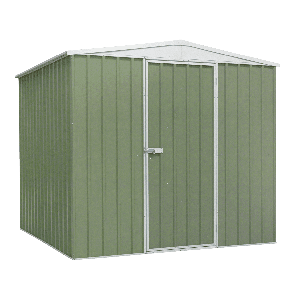 Dellonda Galvanized Steel Storage Shed with Apex Style Roof 230 x 230 x 220cm - Green