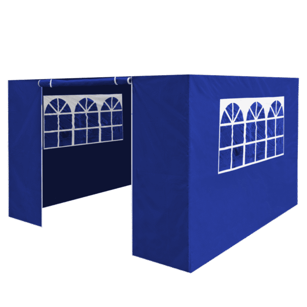 Dellonda Premium Side Walls/Doors/Windows for Gazebo/Marquee, Fits 2 x 2m Models - Blue