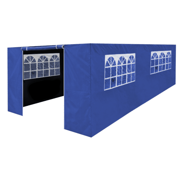 Dellonda Premium Side Walls/Doors/Windows for Gazebo/Marquee, Fits 3 x 6m Models - Blue