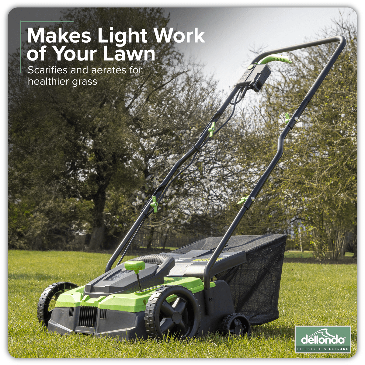 Dellonda 2-in-1 Electric Scarifier & Rake 1500W/230V - Image 17