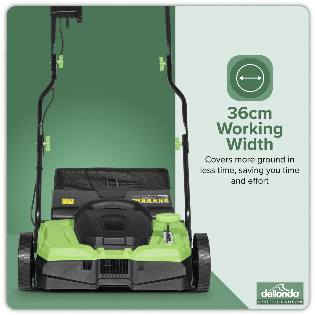 Dellonda 2-in-1 Electric Scarifier & Rake 1500W/230V - Image 20