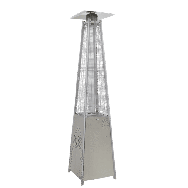 Dellonda 13kW Pyramid Gas Patio Heater 13kW Commercial/Garden Use - Stainless Steel