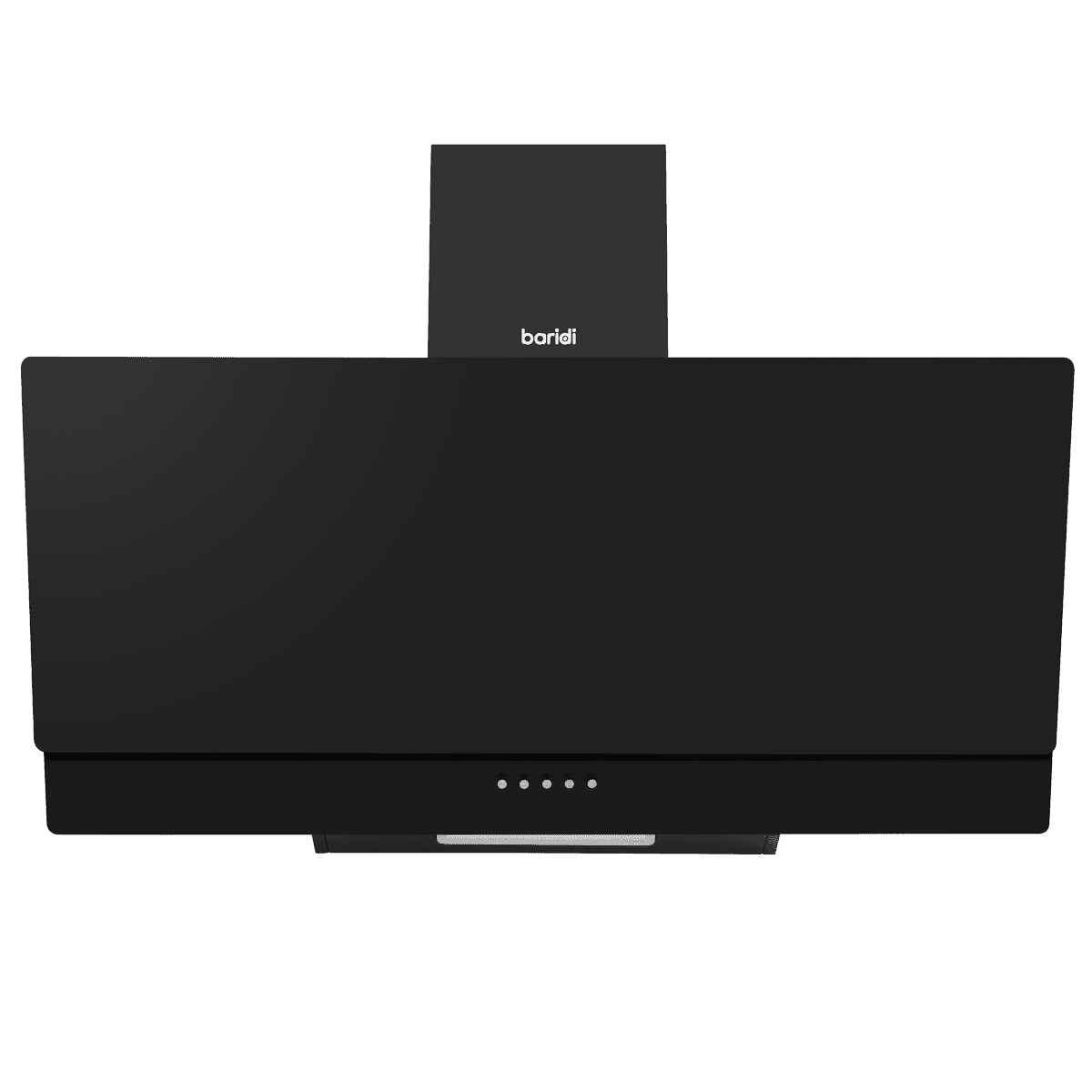 Baridi Angled Chimney Cooker Hood with Carbon Filters & LED Lamp 90cm, Energy Class A - Black Glass - Image 11