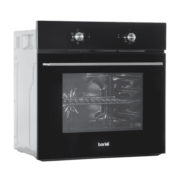Baridi Integrated Fan-Assisted Electric Oven 60cm 55L Capacity - Black