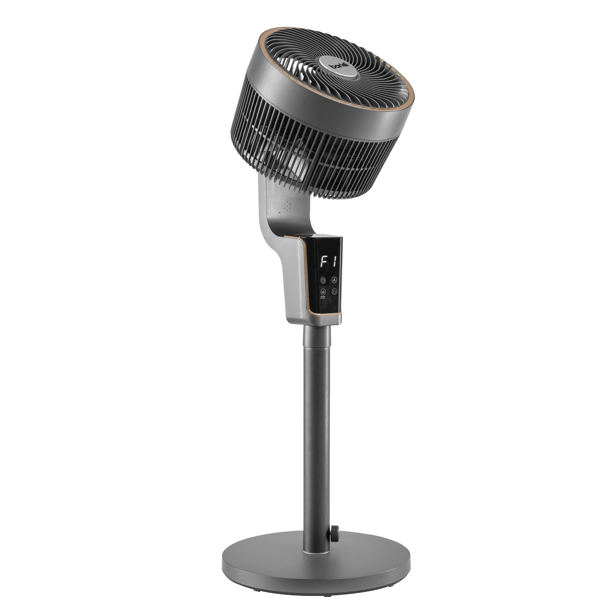Baridi 12" Pedestal Fan with Remote Control & 12hr Timer 230V - Grey - Image 4