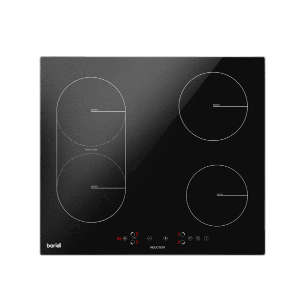 Baridi Integrated Induction Hob with 4 Cooking Zones & Bridge Zone 60cm 2800W Output