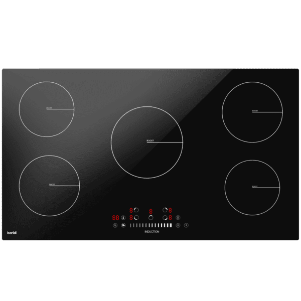 Baridi Integrated Induction Hob with 5 Cooking Zones 90cm 9300W Output