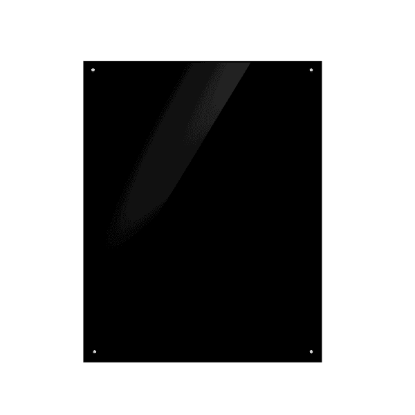Baridi Splashback for Cooker Hoods 60 x 75cm - Black
