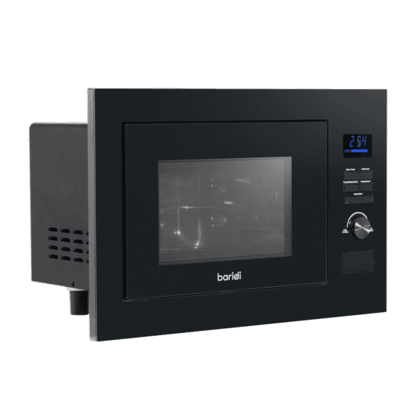Baridi Integrated Microwave Oven with Grill 25L Capacity 900W - Black