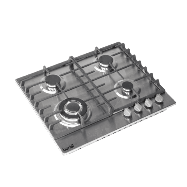 Baridi Gas Hob with 4 Cooking Zones 60cm - Stainless Steel