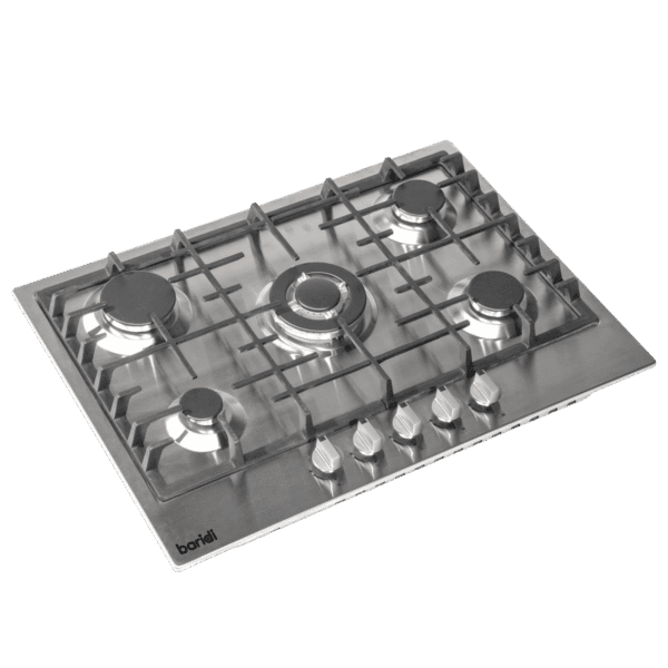 Baridi Gas Hob with 5 Cooking Zones 70cm - Stainless Steel