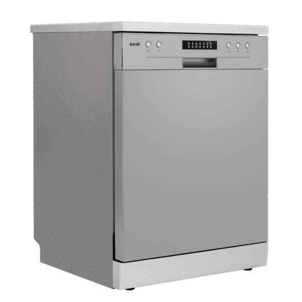 Baridi Regular Sized Freestanding Dishwasher 60cm Wide 13 Place Settings - Silver