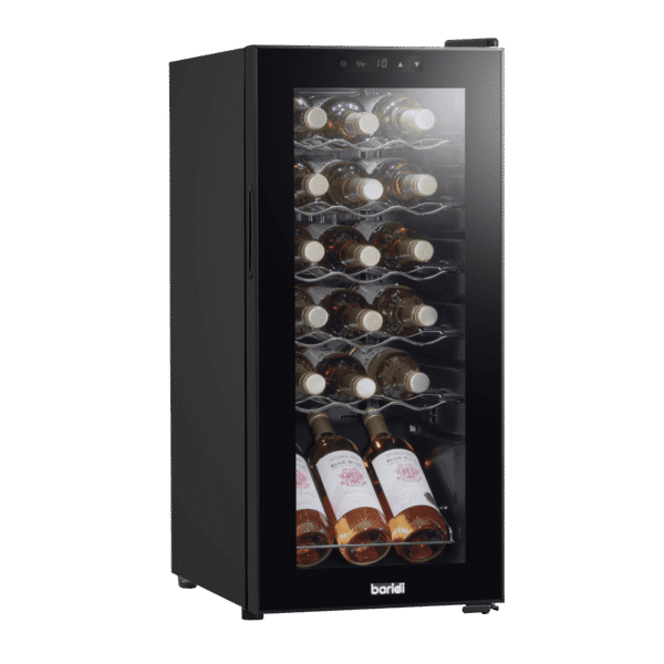 Baridi 18 Bottle Wine Fridge with Digital Touchscreen Controls & LED Light - Black