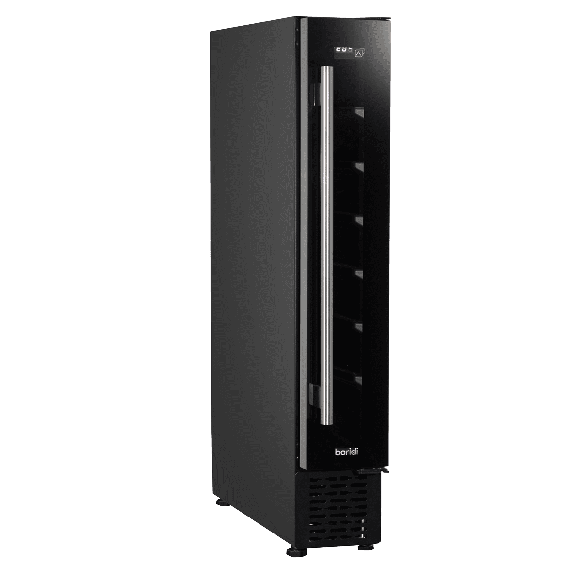 Baridi 7 Bottle Extra-Slim Undercounter Wine Fridge with Digital Touchscreen Controls & LED Light - Black - Image 18