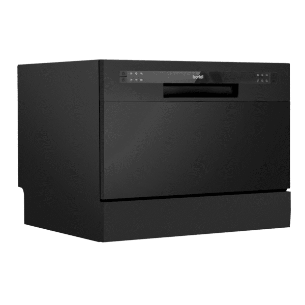 Baridi Tabletop Dishwasher 6 Place Settings 6.5L Capacity - Black