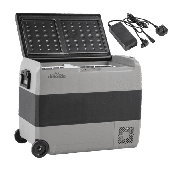 Dellonda Portable Fridge Freezer/Cool Box with LED Display & AC/DC 230V Adaptor 60L