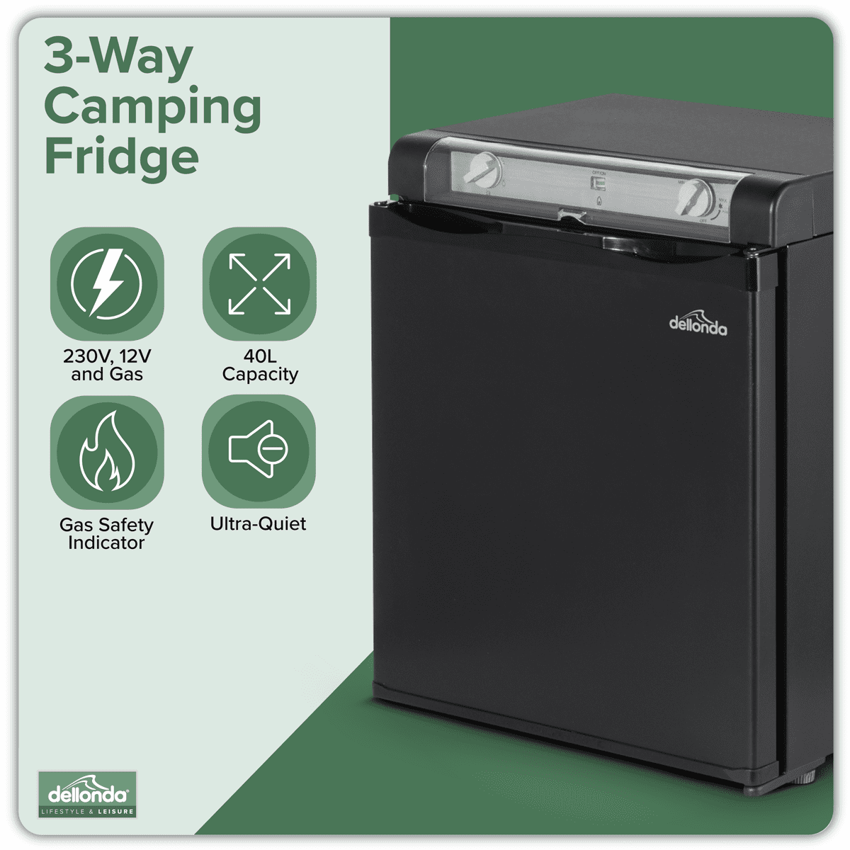 Dellonda 3-Way Fridge 40L - Image 11