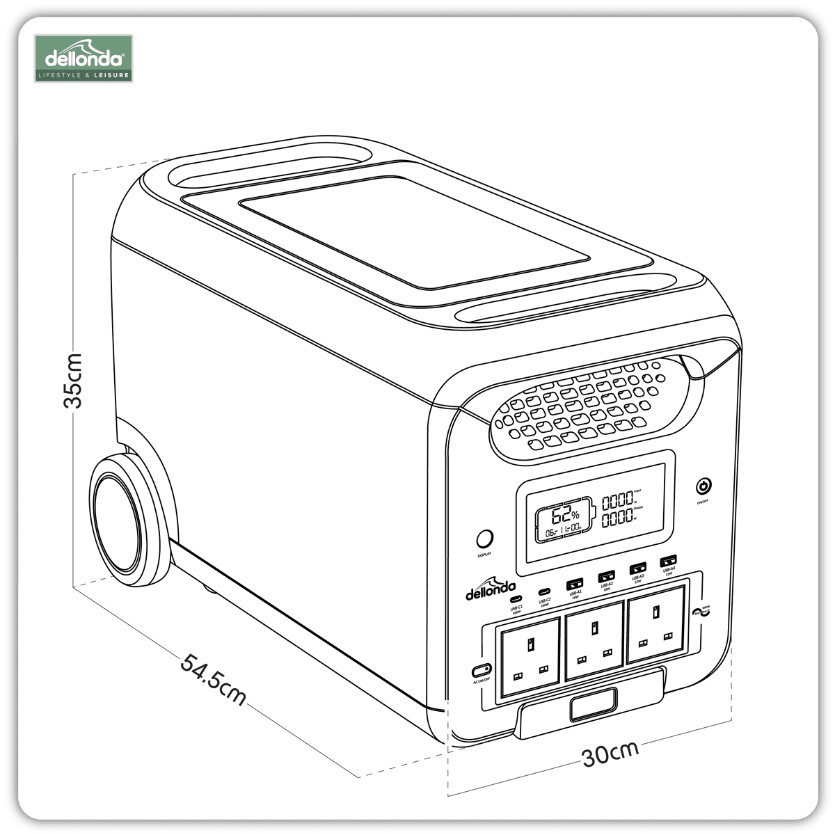 Dellonda Portable Power Station 3000W - Image 7