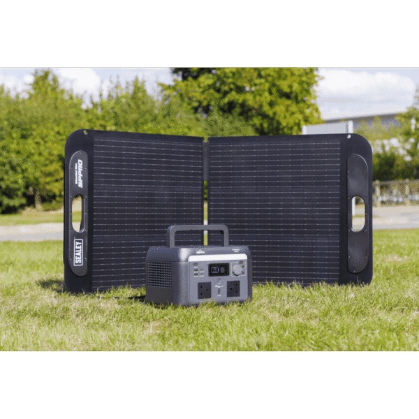 Dellonda Portable Power Station 600W & ETFE Foldable Solar Panel 110W